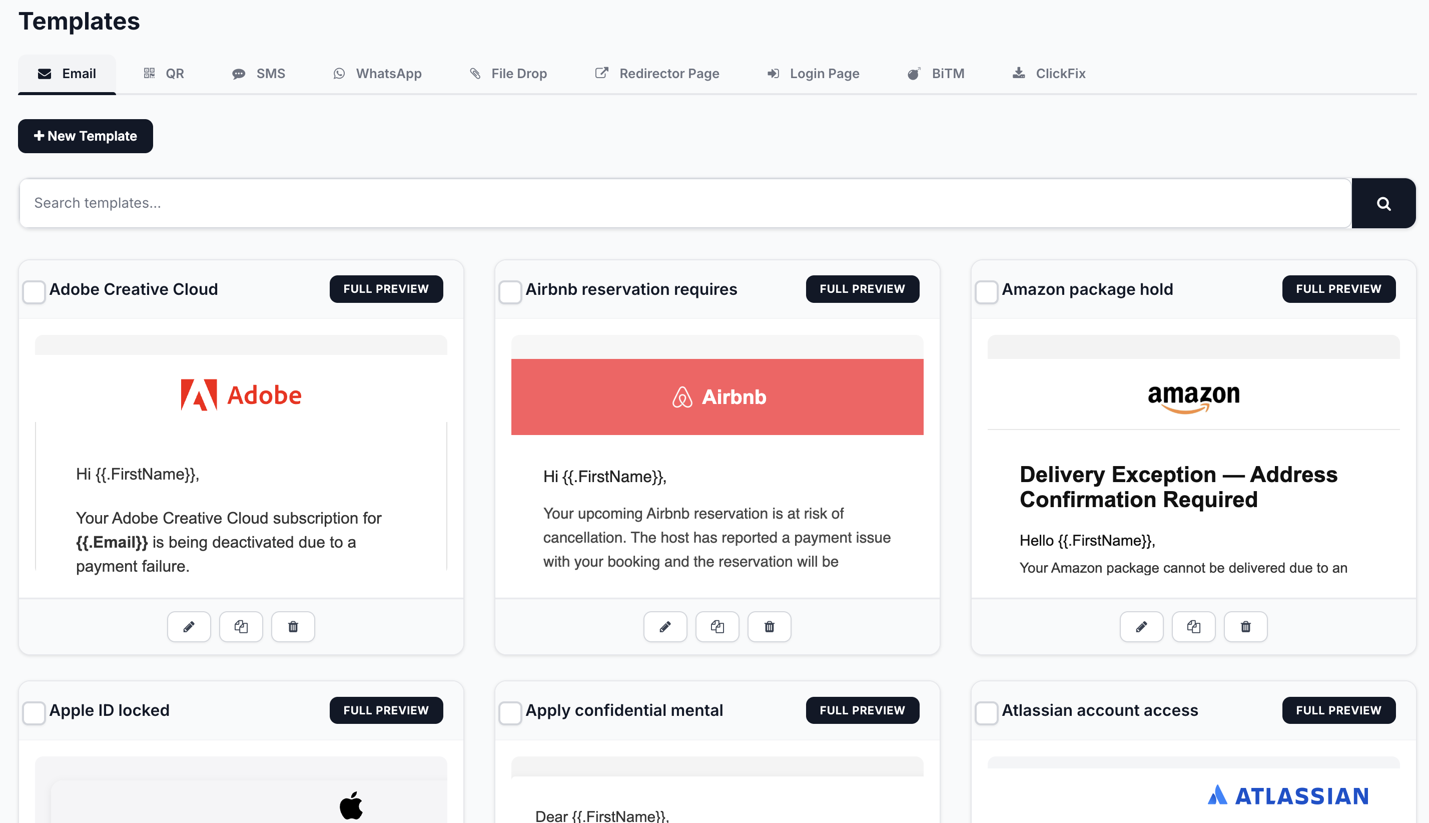 Template library